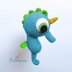Uni the Sea Unicorn amigurumi doll - crochet pattern by Crochelandia