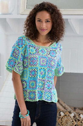 Crafty Crochet Top in Aunt Lydia's Baker’s Cotton - LC3856 - Downloadable PDF