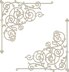 Artdeco Creations Couture Creations Gentlemans Emporium Chipboard 2/Pkg - Filigree Corner