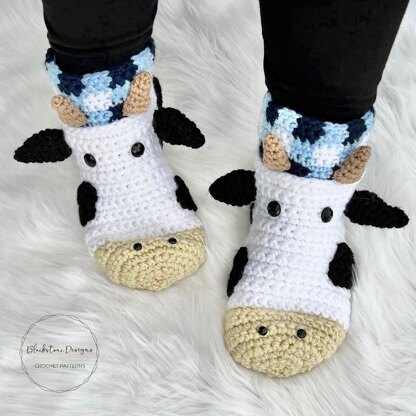 Cow Slippers - Adult