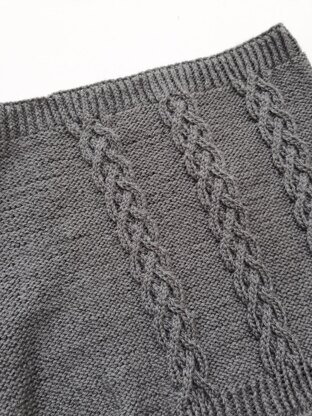 Celtic 4-strand Braided Cable | Hana Cowl Scarf