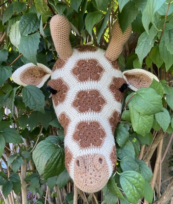 Gerald the African flower giraffe head