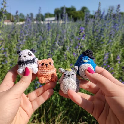 4 in 1 Animals quartet Amigurumi Pattern