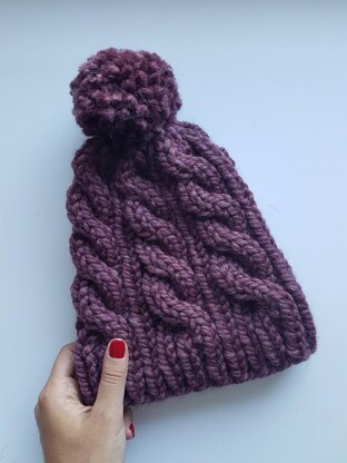 Bulky Spruce Cable Beanie