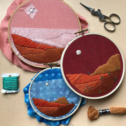 M Creative J Desert Landscape Embroidery Kit