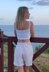 Crochet summer crop top