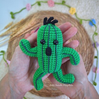 Cactuar Amigurumi Crochet Pattern – Final Fantasy-Inspired PDF (US Terms)