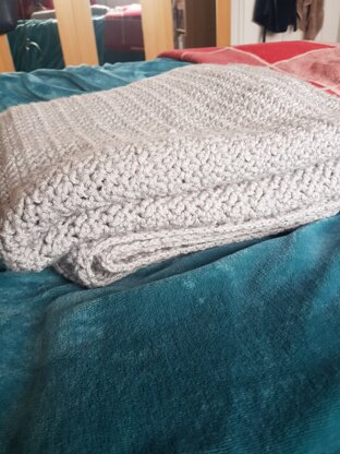 Herringbone dounle stitch blanket