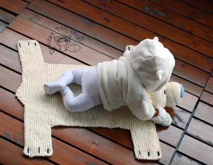 Baby Blanket Polar Bear Rug ( Mat )