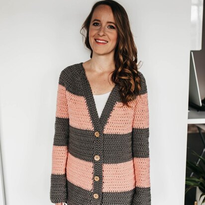 ELSA Crochet Crochet Waterfall Cardigan PDF Pattern 