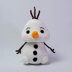 Cuddle Olaf snowman amigurumi crochet pattern