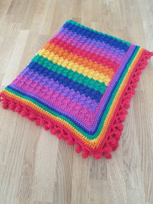 Bright and Bold Rainbow Blanket