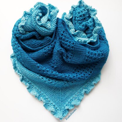 Ruffled Waters Shawl