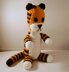 Harold the plush tiger amigurumi stuffie