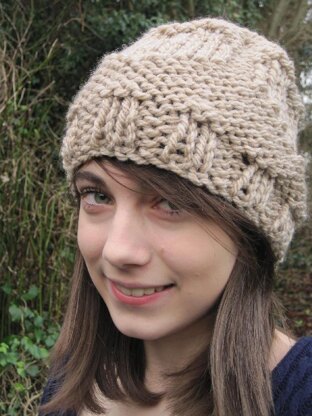 Textured Hearts Hat