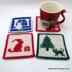 Christmas Cat Coasters