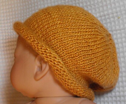 BABY ROLL BRIM SILK SLOUCH KNITTING PATTERN - MADMONKEYKNITS