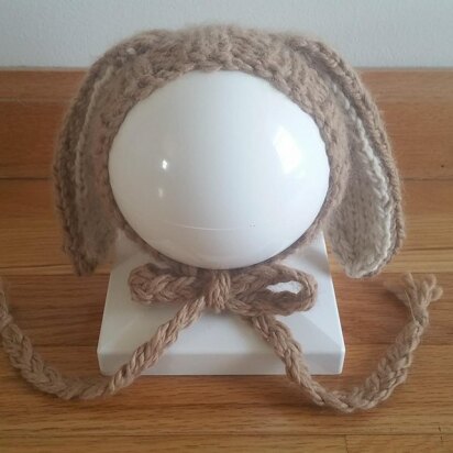 Bulky Bunny Bonnet {Newborn Size}