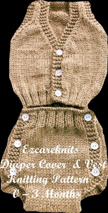 Diaper Cover & Vest Knitting Pattern