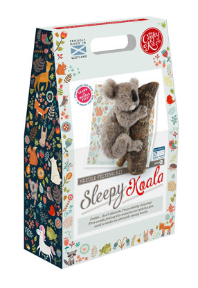 The Crafty Kit Company Sleepy Koala Needle Felting Kit - 20cm
