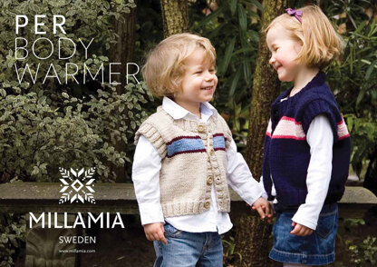 "Per Bodywarmer" - Knitting Pattern in MillaMia Naturally Soft Merino