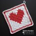 C2C Heart Washcloth