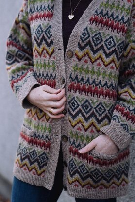 Western Winter Fair Isle Cardigan