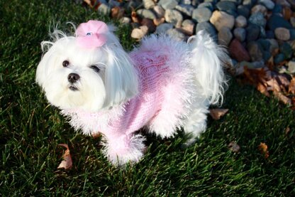 Pretty in Pink Dog Sweater