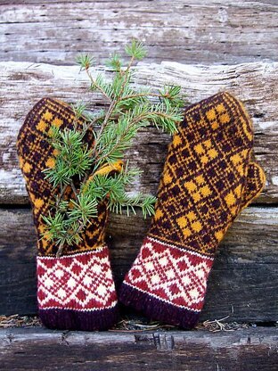 Argyle Mittens