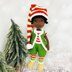 Christmas elf, crochet doll, amigurumi doll, Buddy