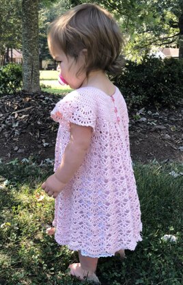 Toddler Crocheted Dress with Slip Printable