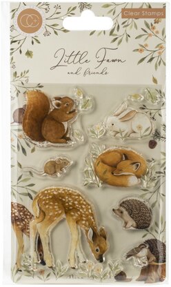 Craft Consortium A5 Clear Stamps - Little Fawn & Friends, Little Fawn