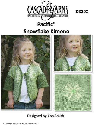 Snowflake Kimono Cascade Pacific - DK202