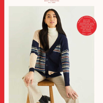 Sirdar 10310 Patchwork Cardigan in Cashmere Merino Silk DK PDF