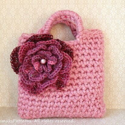 Dusky rose little purse