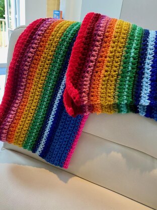 13th Doctor Who Rainbow Scarf Small