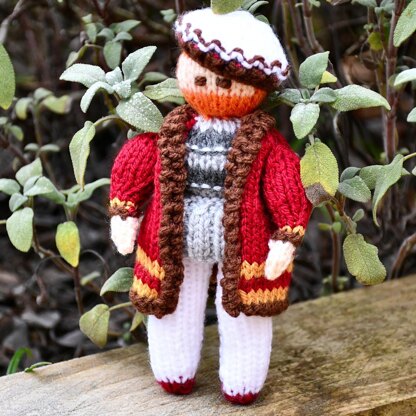 King Henry VIII Doll Knitting Pattern - Toy Knitting Pattern
