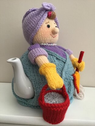 Mrs Mop tea cosy pattern