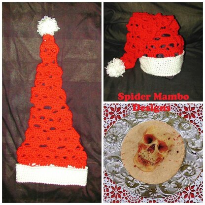 Stack Of Skulls Santa Hat