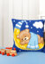 Vervaco Cross Stitch Kit Cushion Bear On The Moon Blue Cross Stitch Kit - 40cm X 40cm/16in X 16in