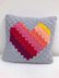 Love Heart c2c Cushion