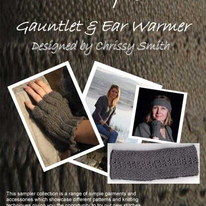 Sampler Gauntlet & Ear Warmer in UK Alpaca Super Fine DK 