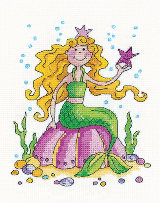 Heritage Crafts Mermaid Cross Stitch Kit