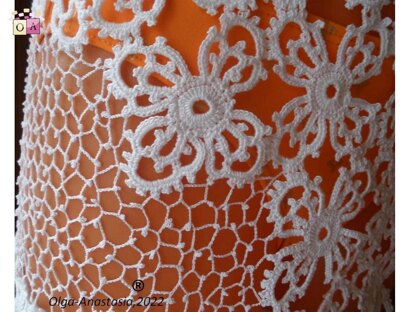 Crochet lace tunic for the beach