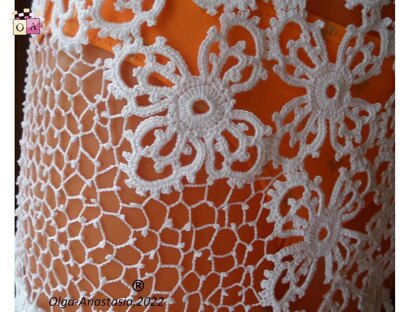 Crochet lace tunic for the beach