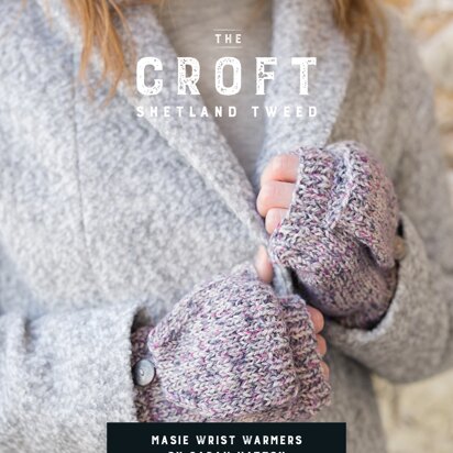 Maisie Wrist warmers in West Yorkshire Spinners The Croft Shetland Tweed - DBP0064 - Downloadable PDF