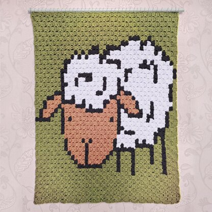 C2C - Sheep - Corner to Corner Blanket