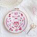 Tamar Antique Red Kettle Printed Embroidery Kit - 6in