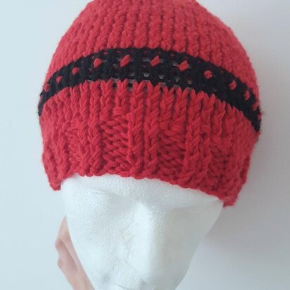 Flat knit basic beanie