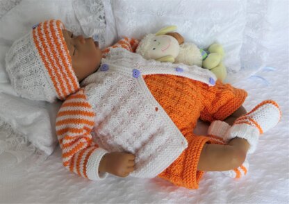 LENTE Baby Cardigan, Trousers, Hat & Bootees